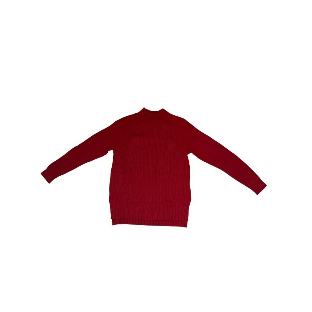 Banana Republic Red Ribbed Knit Sweater Medium NWT - Picture 2 of 8